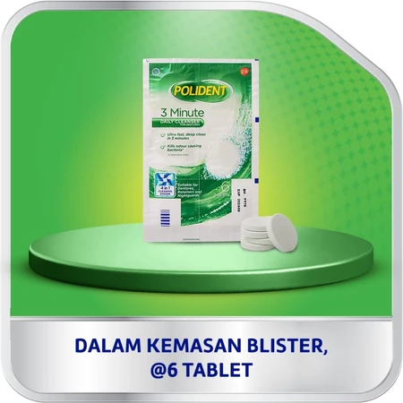 Polident Pembersih Gigi Palsu 6 Tablet