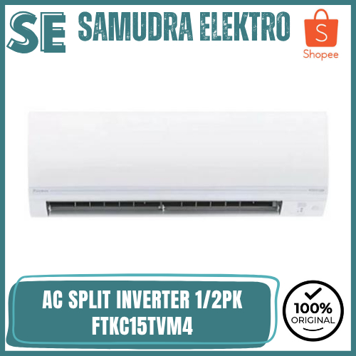 DAIKIN FTKC15TVM4 AC 1/2 PK INVERTER AC SPLIT 0.5 PK MADE IN THAILAND FTKC 15TVM4