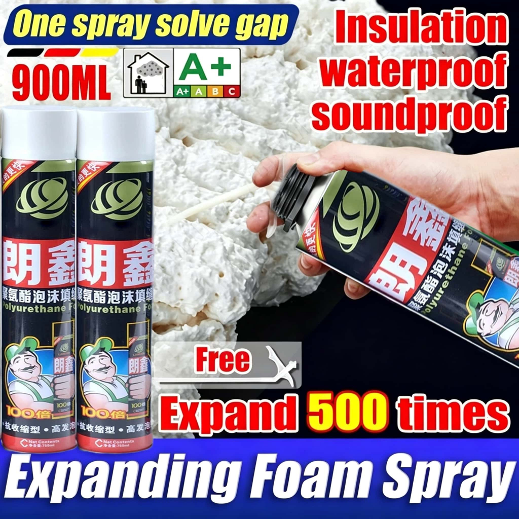pu foam spray 900ML sealant tembok sealant spray waterproof  pu sealant foam spray