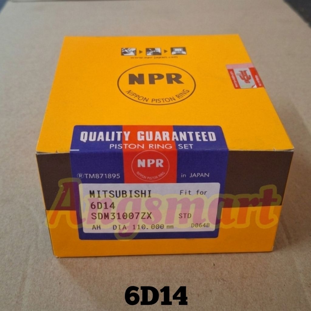 Ring Piston Per Seker MITSUBISHI 6D14 SDM31007ZX 110mm 110 mm NPR Japan Jepang Original