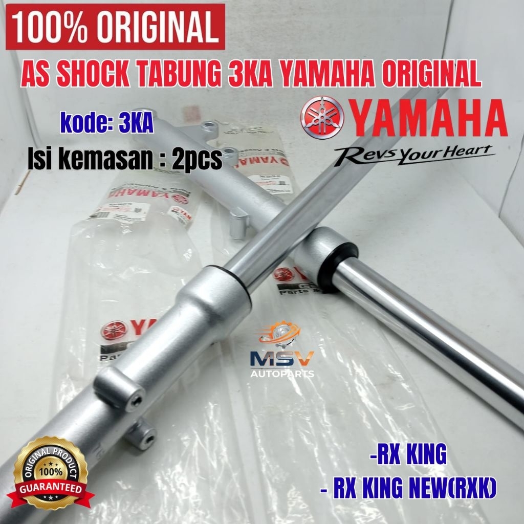 As Shock +Tabung Depan set KODE (3KA) RX king new PNP RX king lama/RX k/RX s/RX z ASLI 100% ORI