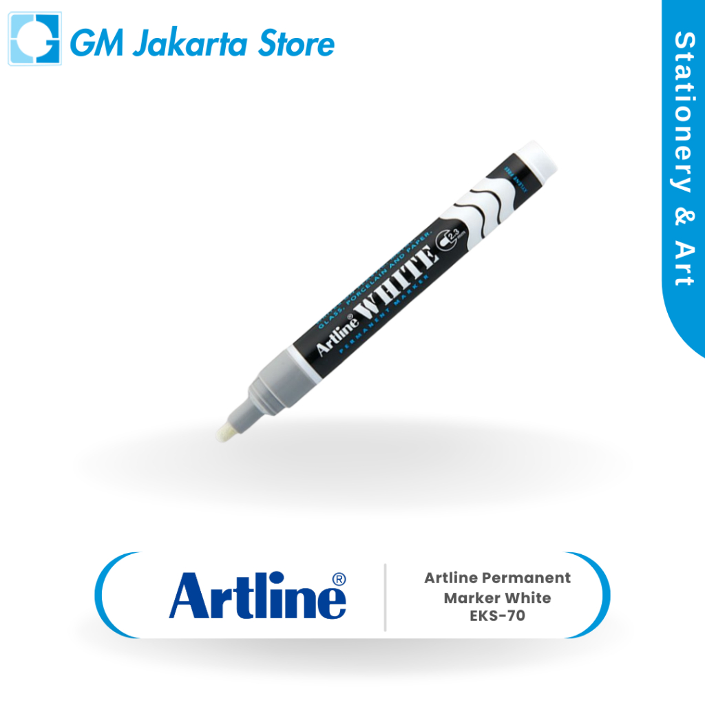 ARTLINE PERMANEN MARKER WHITE EKS-70