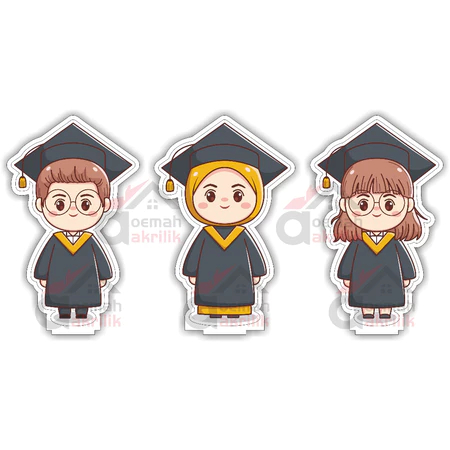 Figur Piala Wisuda Akrilik (FIGUR SAJA)