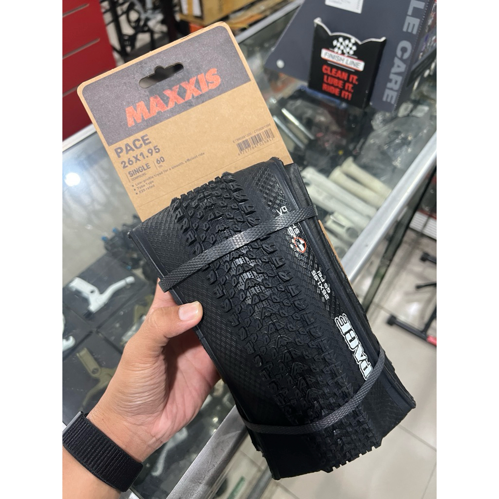 BAN LUAR SEPEDA MAXXIS PACE 26 X 1.95 KEVLAR HITAM MTB HYBRID 26X1.95 ASPAL TANAH 26 INCH 195