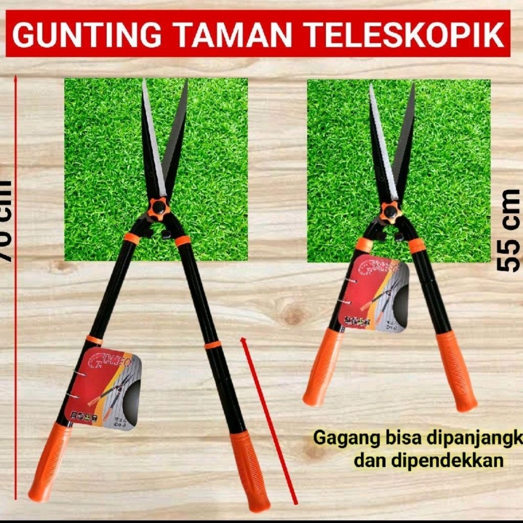 Gunting Taman Besar Teleskoping