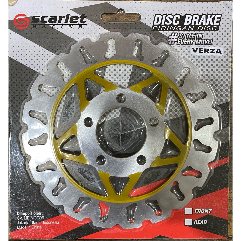 PIRINGAN CAKRAM DEPAN SCARLET VERZA