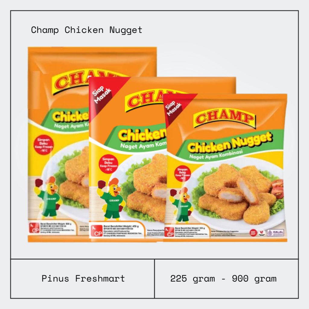 Champ Chicken Nugget / Nugget Champ / Naget Ayam / Champ Nugget