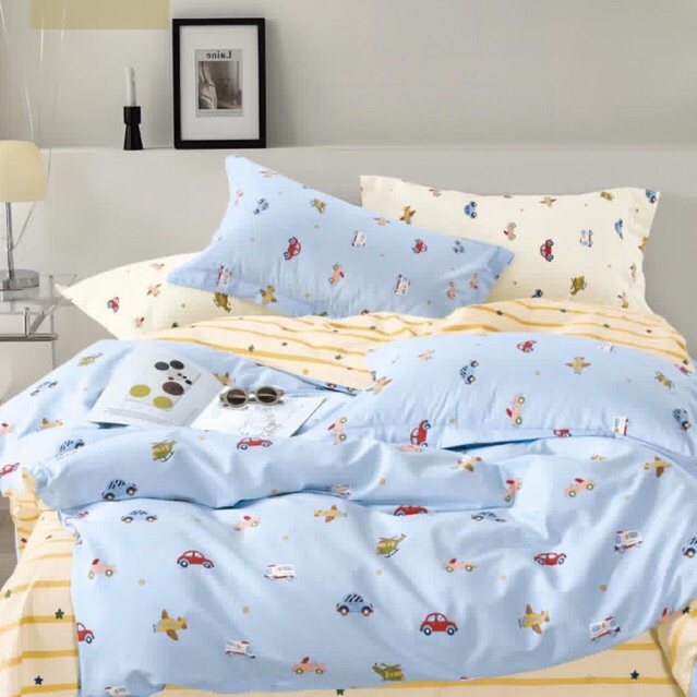 BIOSIBEDDING SPREI KATUN JEPANG MOTIF ANAK COWOK MOBIL CARS - SPREI KATUN JEPANG READYSTOK SEMUA SIZ