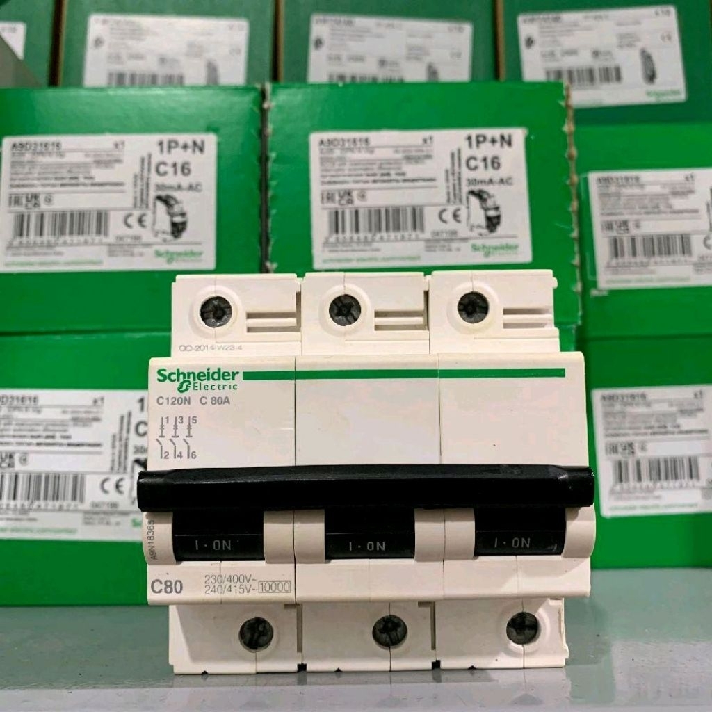 MCB SCHNEIDER C120N 3P 80A ORIGINAL