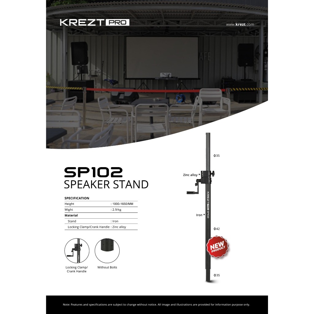 STAND SPEAKER KREZT SP102/STAND SPEAKER