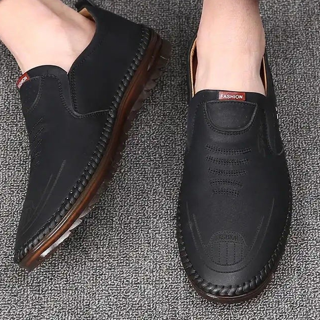 Sepatu Pria IMPORT Slip On Tanpa Tali Casual 61