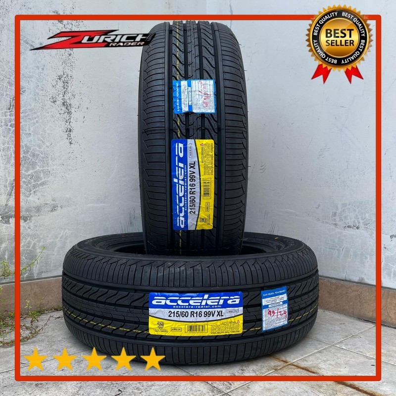 Ban Mobil 215 60 R16 Merek Accelera Eco Plush Ukuran 215/60 R16 Tubles