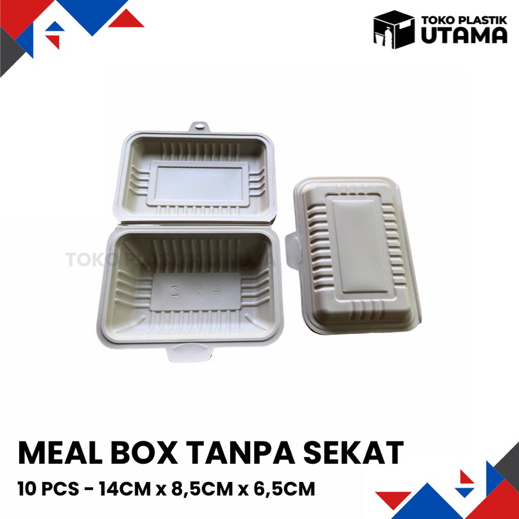 meal box tanpa sekat merak isi 10 pcs