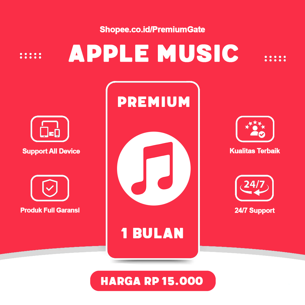 Apple Music Premium 1 Bulan Invite Family