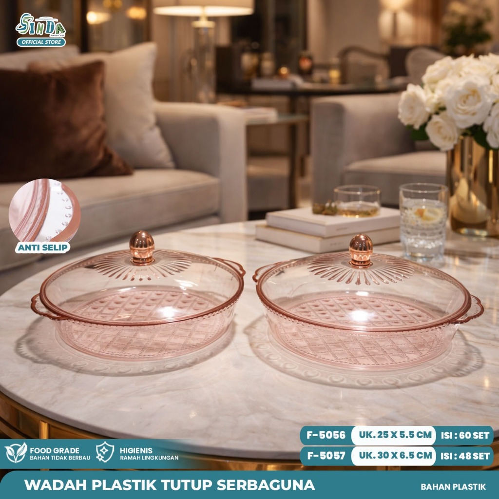 Wadah Plastik Saji BULAT Serbaguna/ Wadah Plastik Tudung Saji BULAT Serbaguna