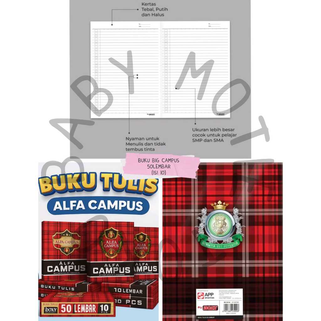1PACK BUKU TULIS BIGBOSS/1PACK BUKU TULIS BIGBOSS/BUKU TULIS BIGBOSS