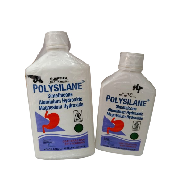 Polysilane Syrup - Mengurangi Gejala Asam Lambung, Gastritis, Tukak Lambung