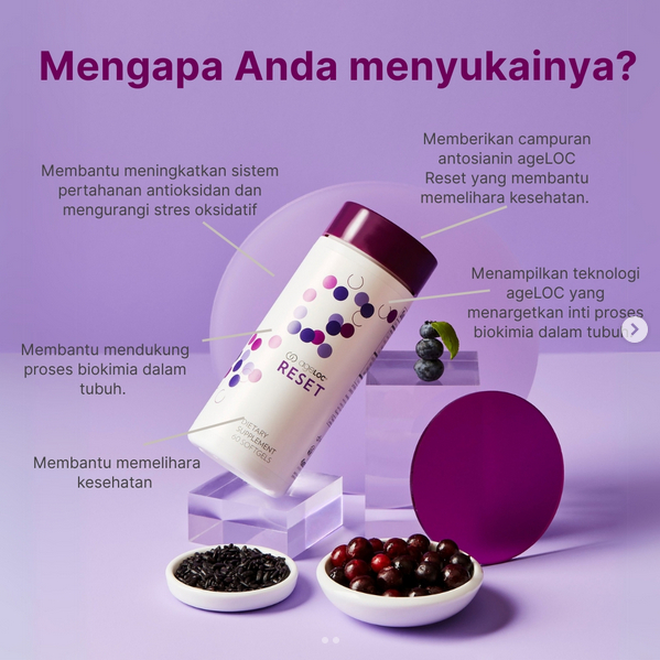 Promo Reset Suplemen Kesehatan Antioksidan Ageloc Oriignal 60 Capsul