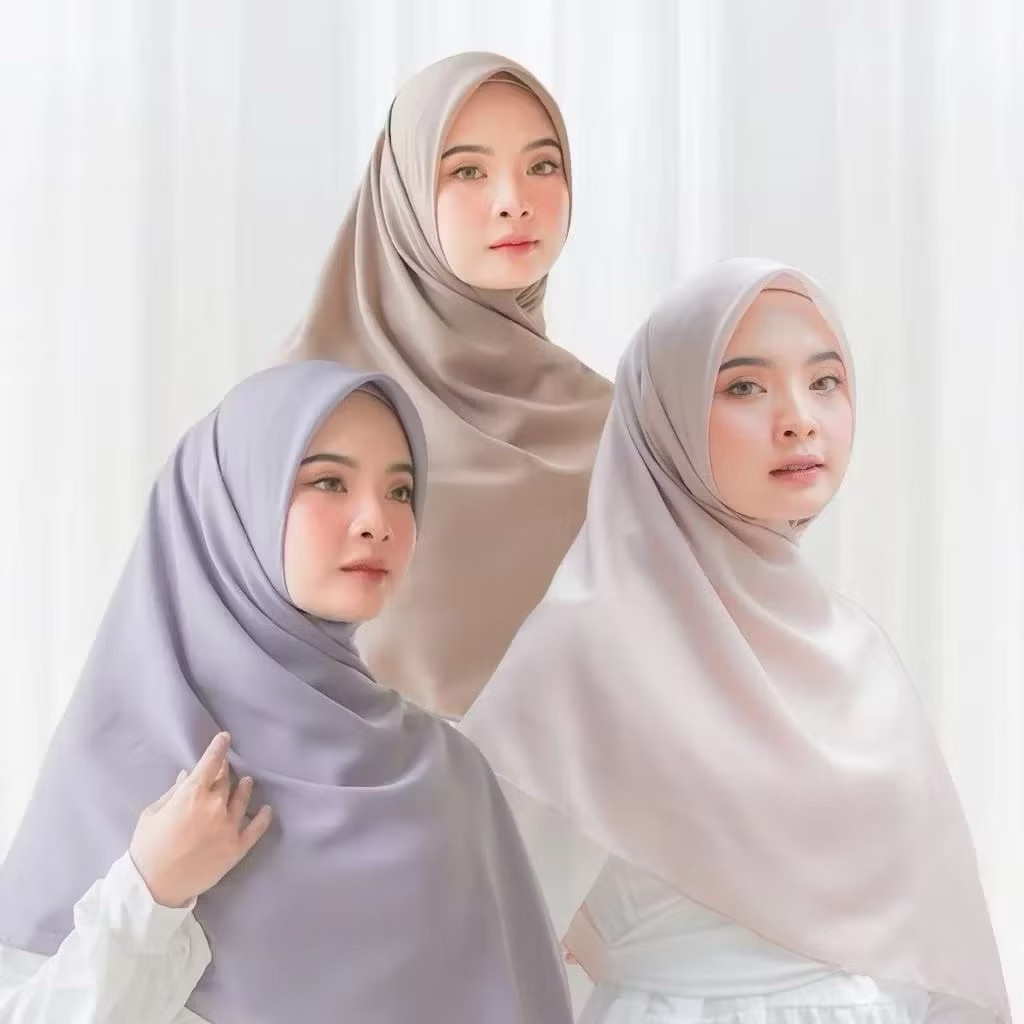 Kerudung Segi Empat Jumbo Paris 140x140 | Hijab | Jilbab Segi Empat Syari Stankay Scraft | scarf