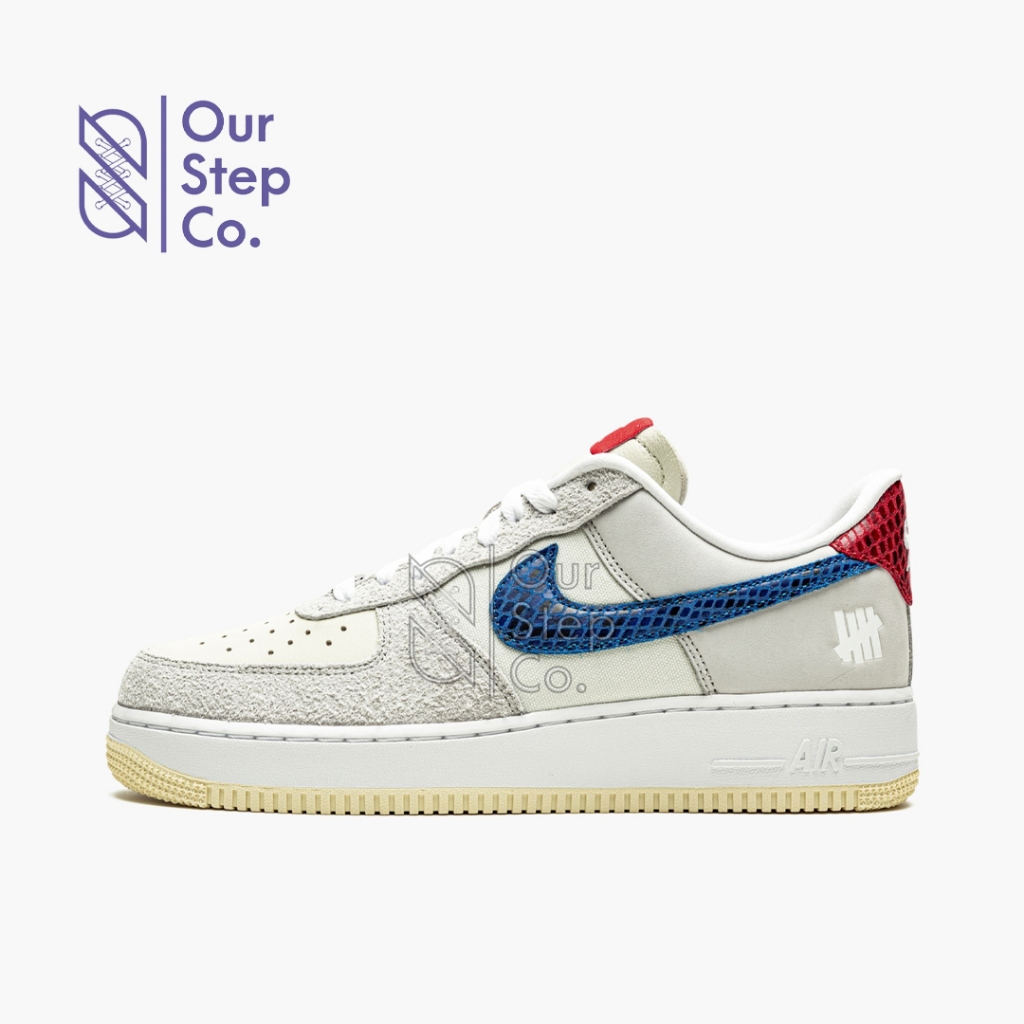 Sepatu Nike Air Force 1 X Undefeated Low Grey Original BNIB