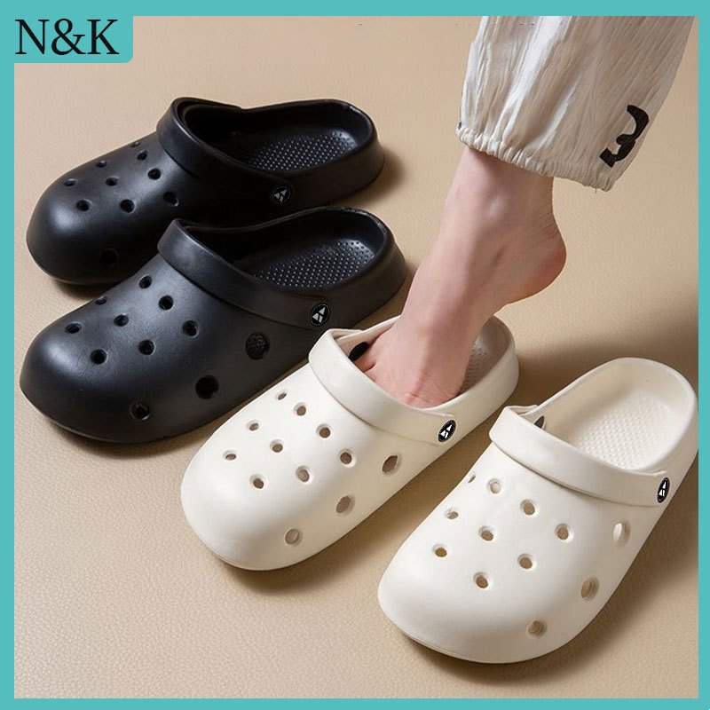 NK Sandal Wanita Kekinian terbaru crocss Anti slip Sepatu untuk ibu hamil yang nyaman
