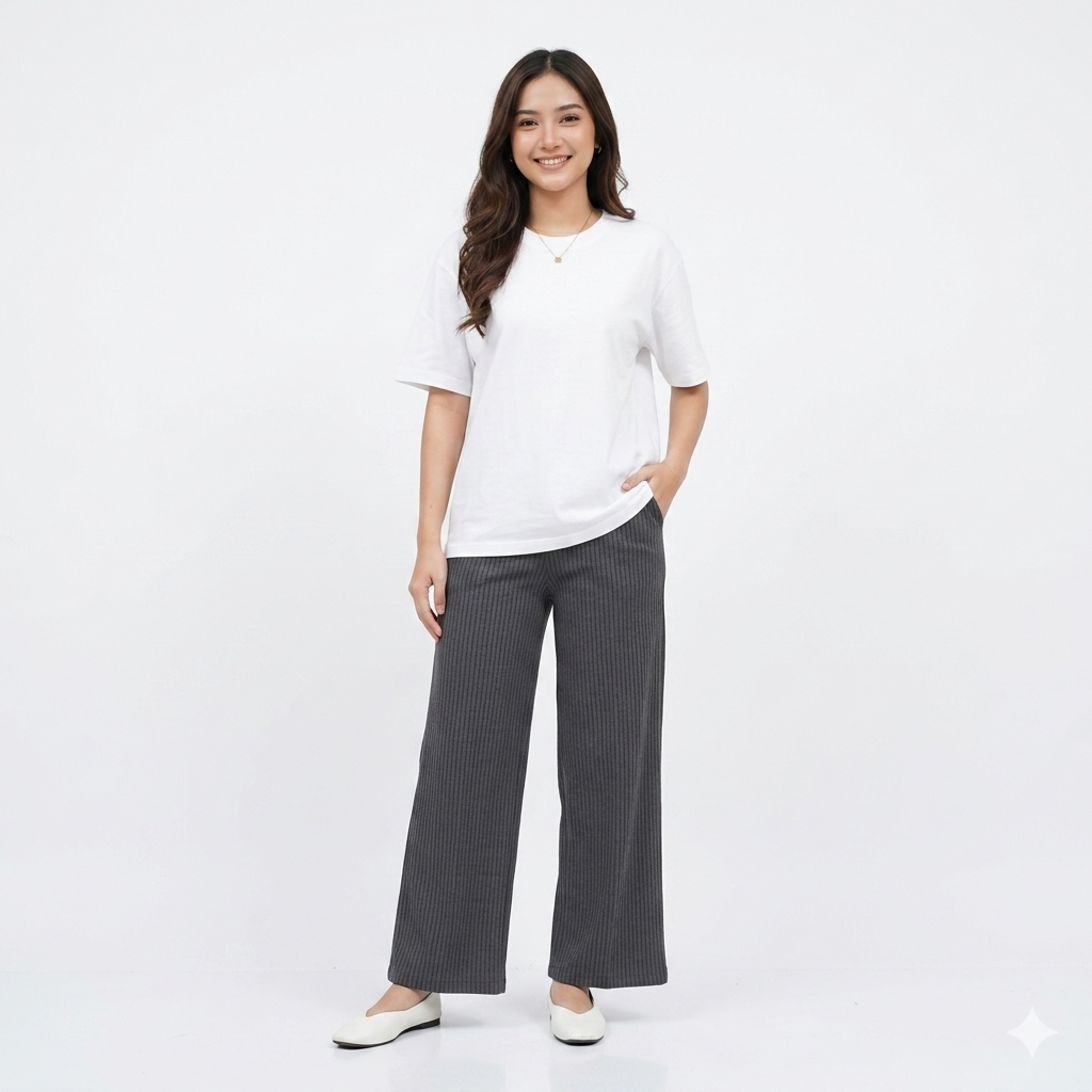 CELANA KULOT RAJUT WANITA / CELANA PANJANG RAJUT / CELANA WANITA / OUTFIT WANITA