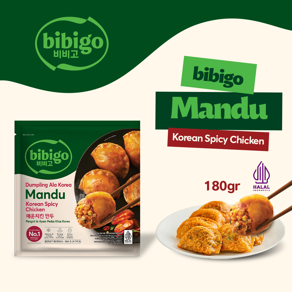Bibigo Mandu Korean Spicy Chicken 180 Gram