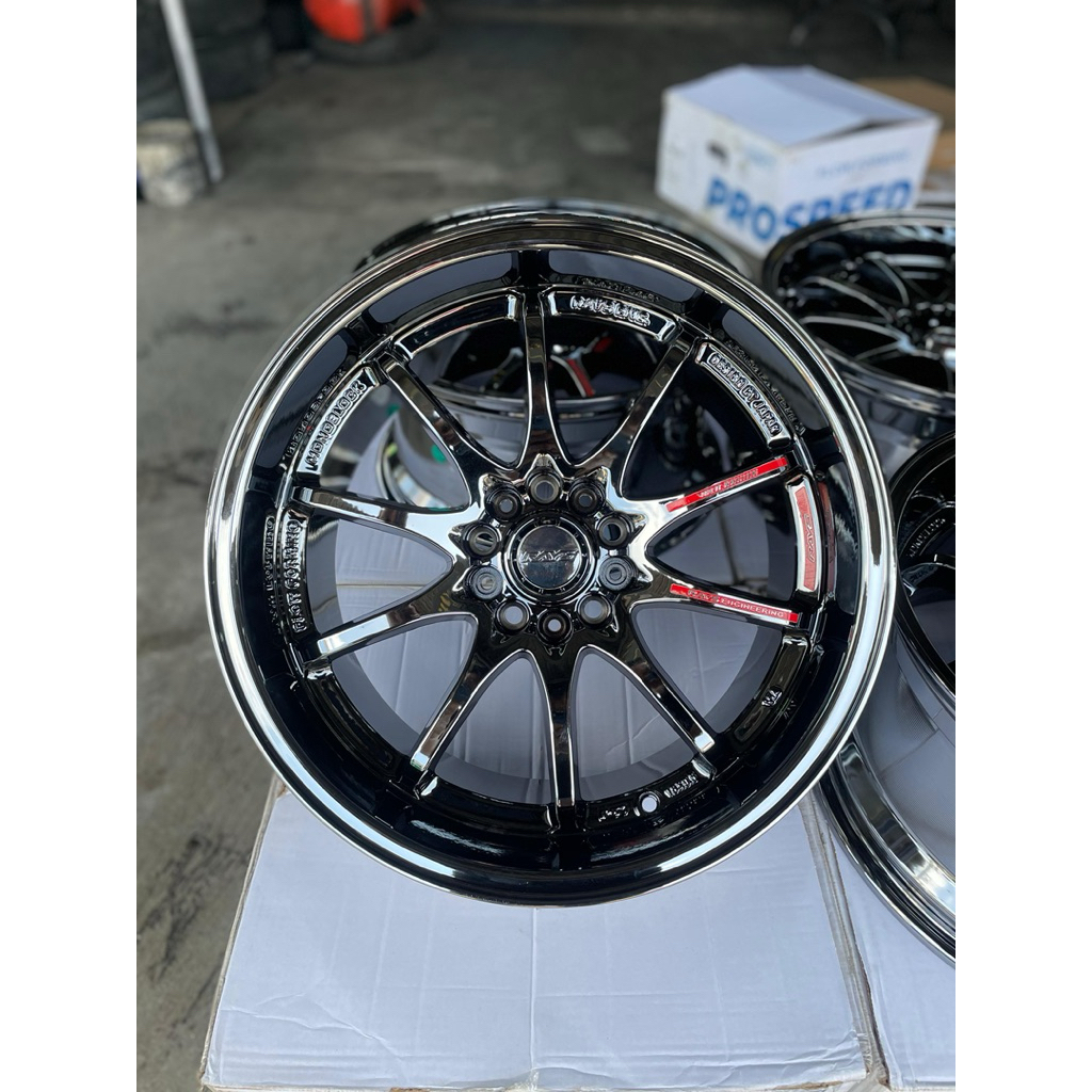 Ce28 ring 18 pcd 5x114 black crom baru