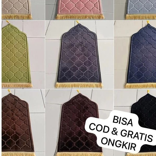 Sajadah kubah antislip tebal halus dan lembut