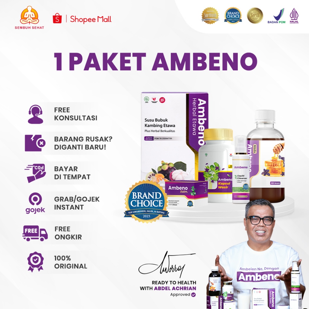 Ambeno - Madu 1 Botol | Mengatasi Penyakit Ambeyen Dan Obat Wasir Ambeno Original
