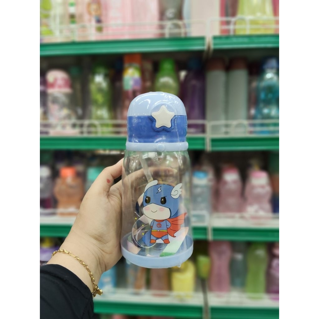 Botol Minum Anak Tali+sedotan Bottle 500ML
