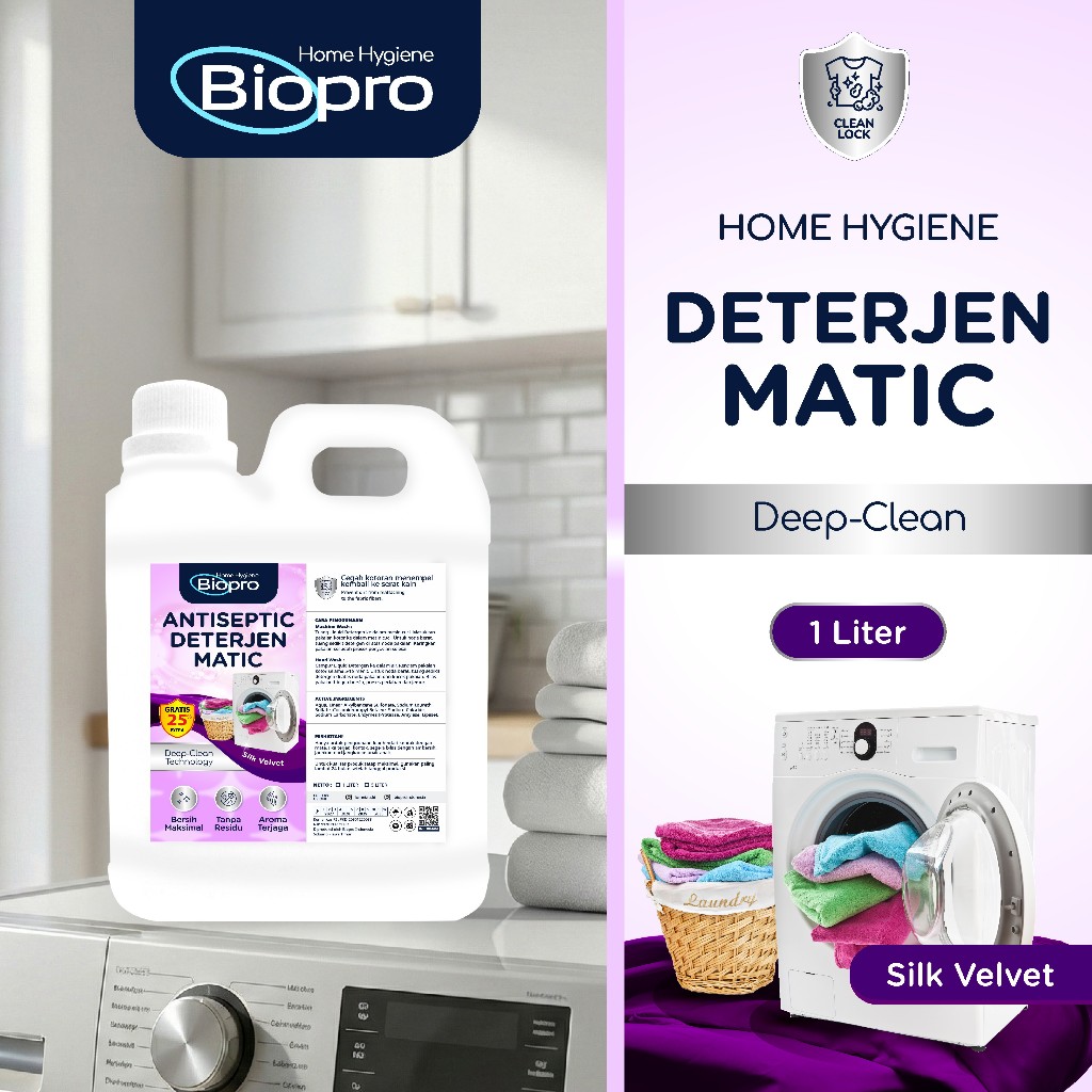 Deterjen Cair Matic Sabun Cuci Pakaian Cair kemasan 1LITER JERIGEN/BOTOL
