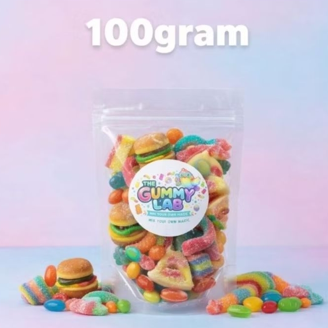 the gummy lab Permen yupi gummy kiloan halal bisa mix rasa 100gr