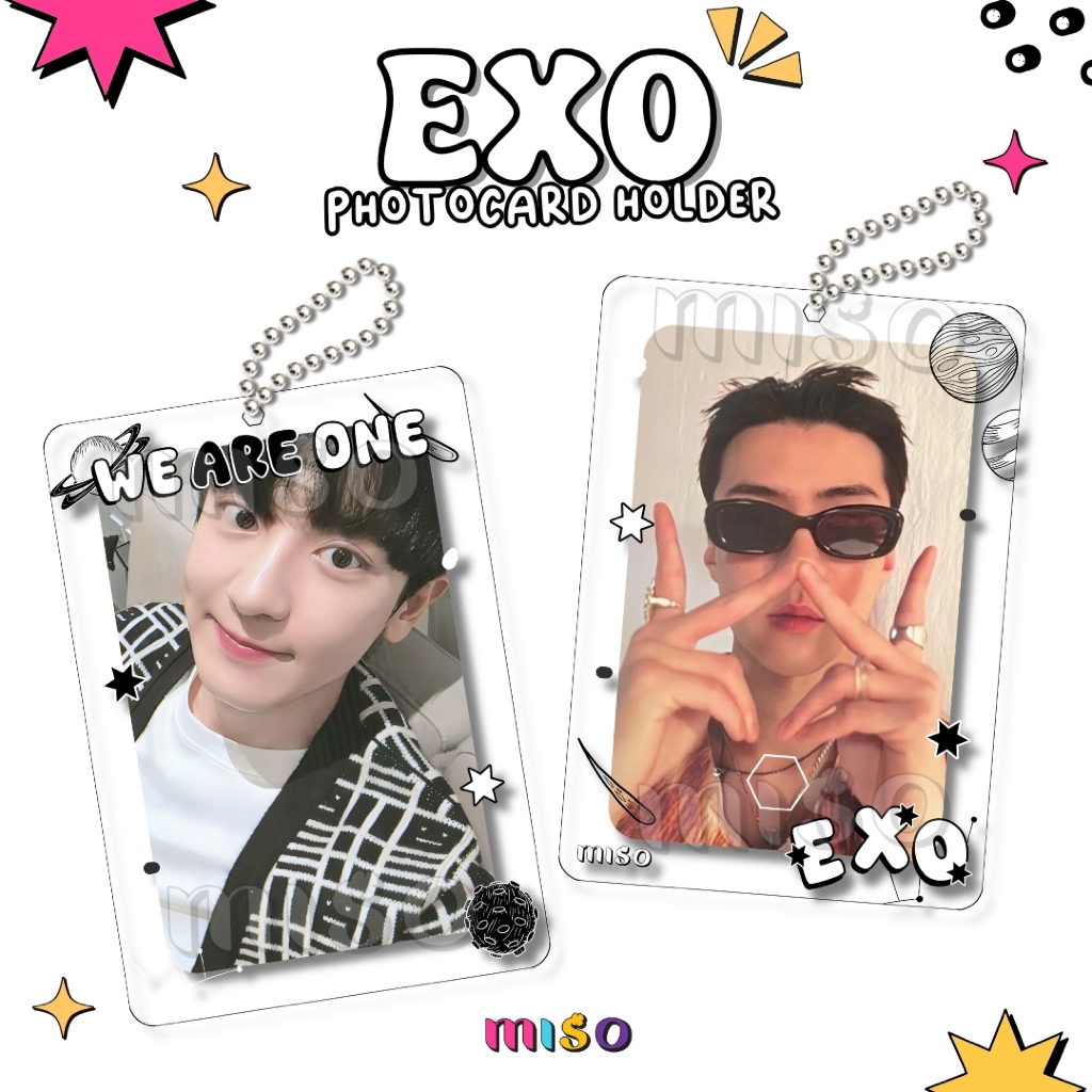 EXO Photocard Holder Aclyric Transparant / Card Holder Aclyric / Cahol Kpop / Cahol Aclyric EXO / Ca