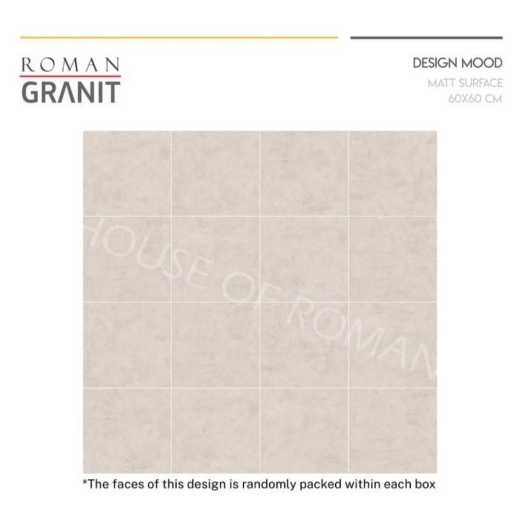 Granit Matte 60x60 dPortland Beige/ Ubin Industrialis/ Lantai Unfinished