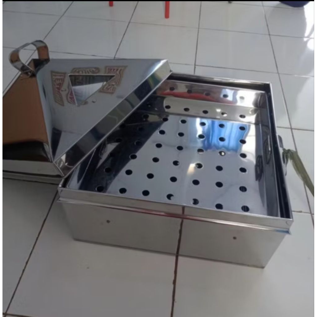1 SET Klakat Kukusan Kotak Persegi Stainless Steel