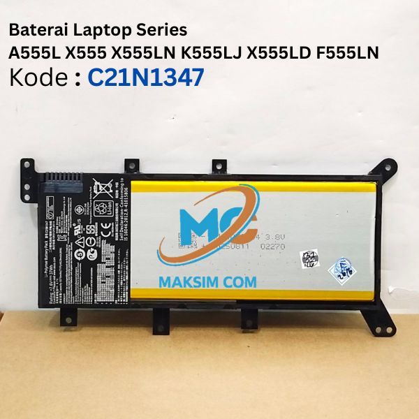 Baterai Laptop Asus X555 X555La X555Lb X555Ld X555Lf - C21N1347