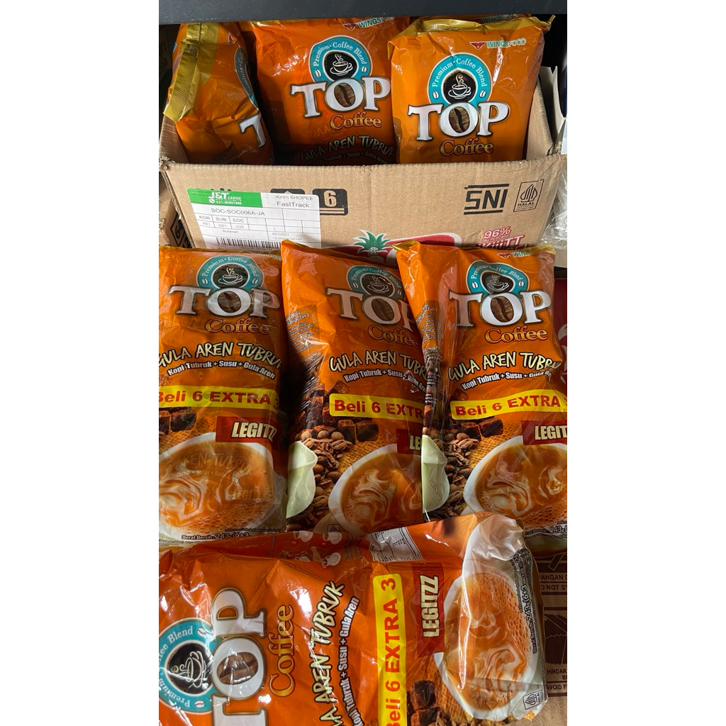 Kopi Susu Gula Aren Tubruk 3in1 6+3 Sachet - Perpaduan Kopi, Susu, dan Gula Aren