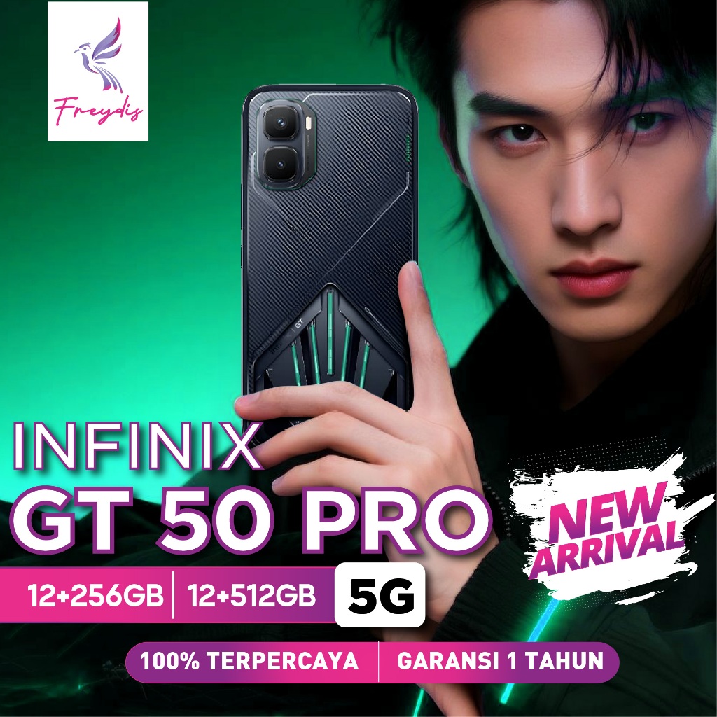 Infinix GT 50 Pro 5G 12/256 12/512 GB RAM 12GB 256GB 512GB GT50 HP Gaming Garansi Resmi