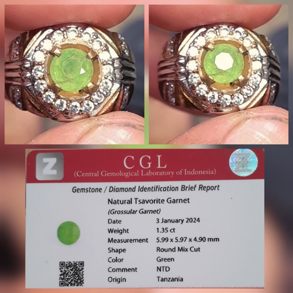 Natural Tsavorite Garnet