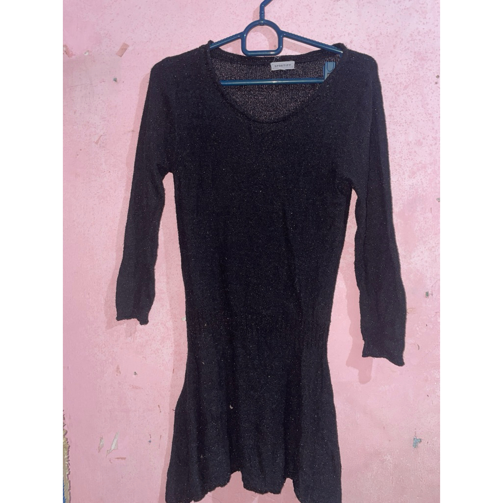 Dress hitam bling-bling