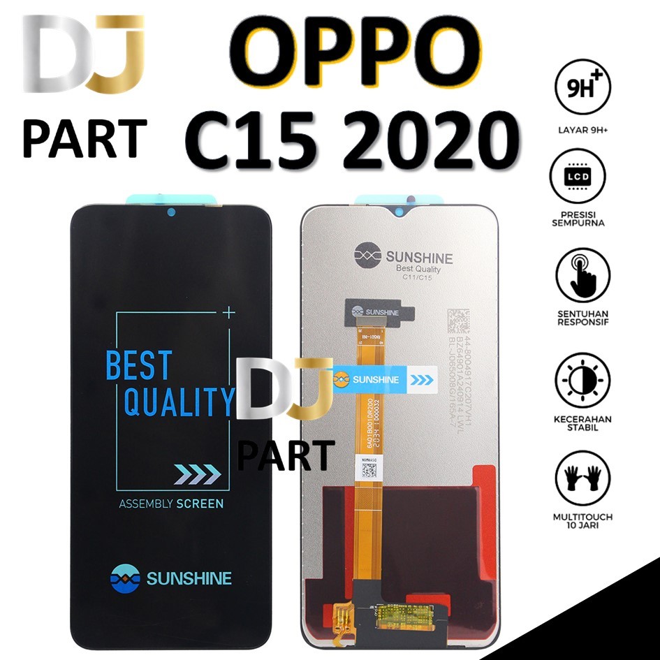 LCD TOUCHSCREEN REALME C15 2020 ORIGINAL 100% COMPLETE