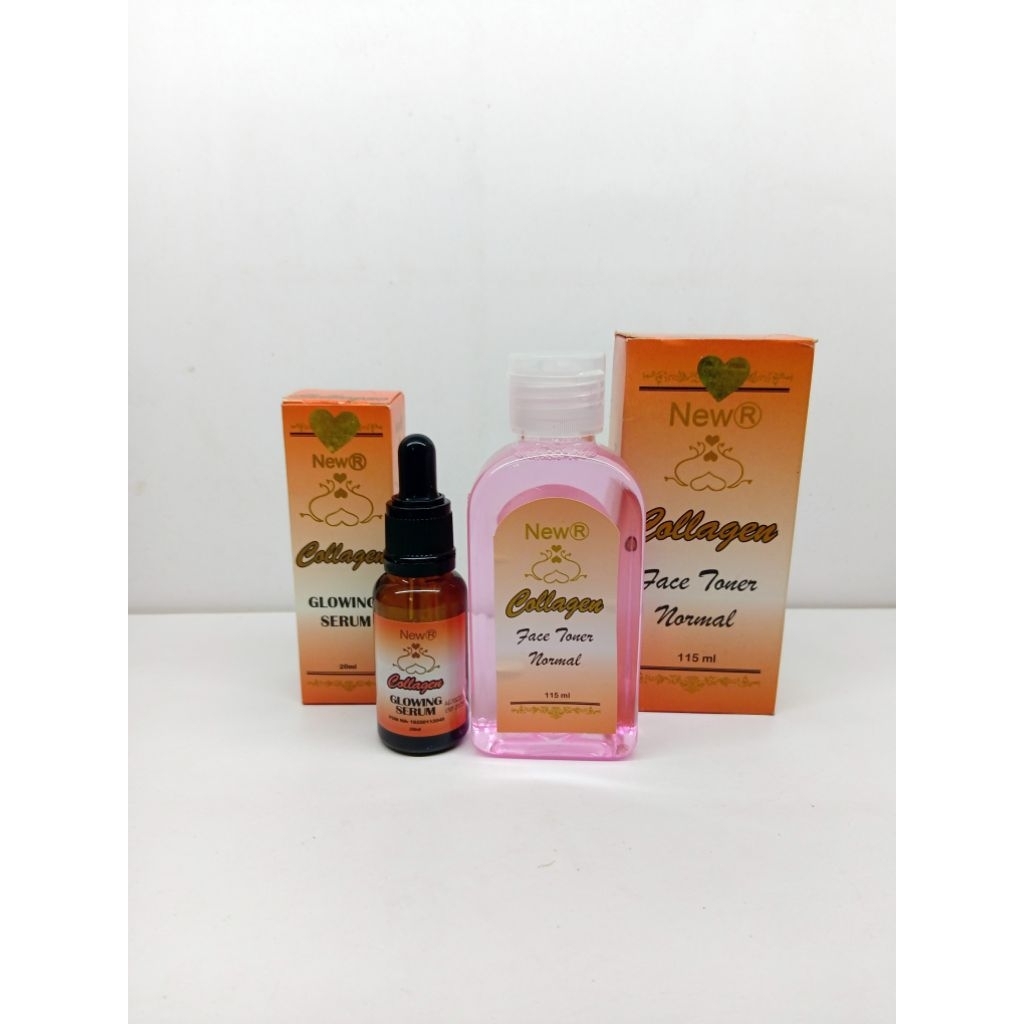 PAKET CREAM COLLAGEN 2IN1 // PAKET COLLAGEN NEW R  SERUM+TONER ORIGINAL BPOM