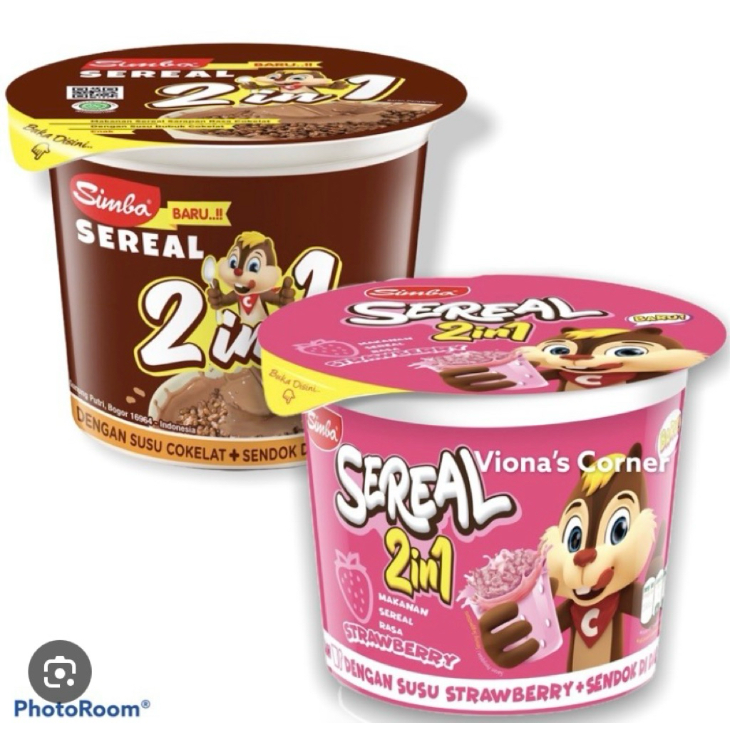 Choco Chips Sereal SIMBA 2in1 Cup ( 1 Karton isi 60 pcs )