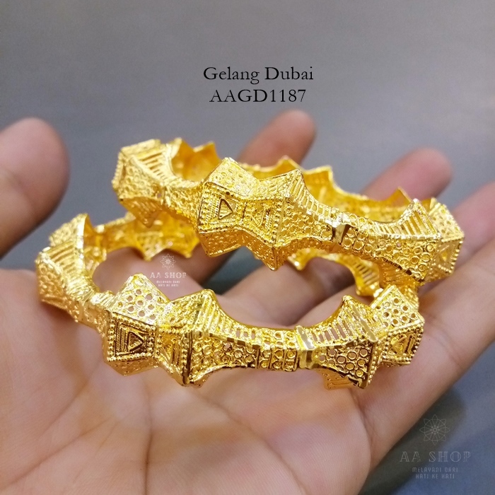Bangle / Gelang Dubai India Replika mas murni ISI 2 pcs aagd1187