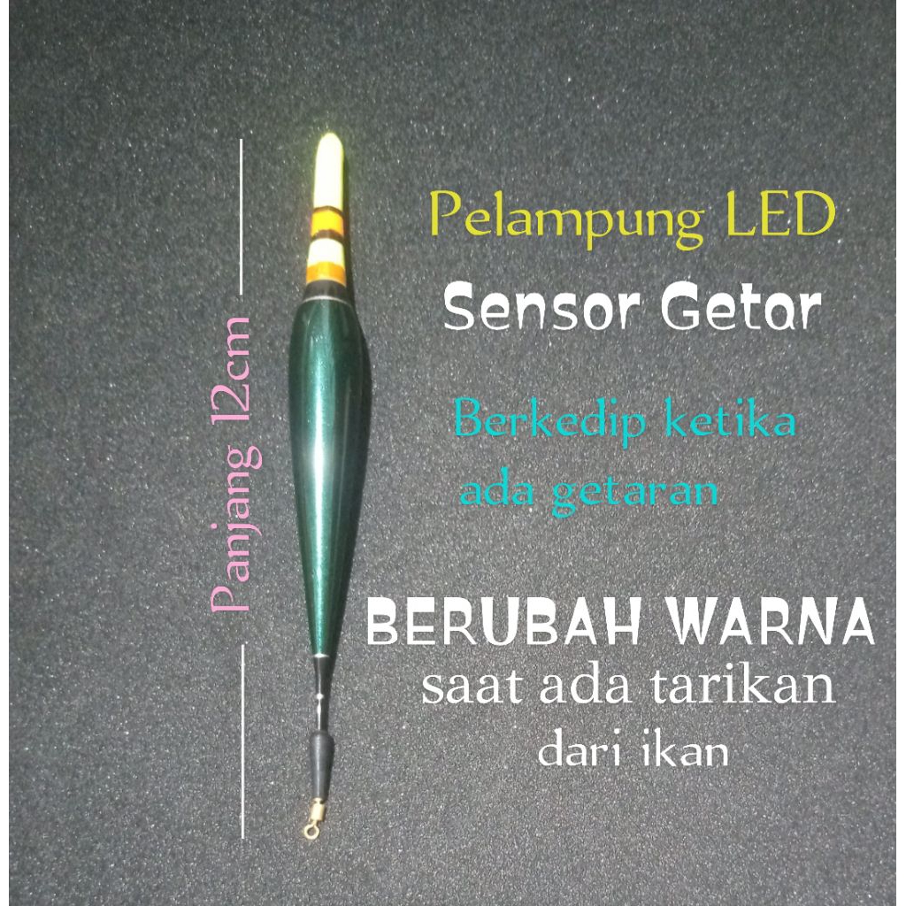 Pelampung Pancing LED Kumbulan Anti Badai Otomatis Berubah Warna
