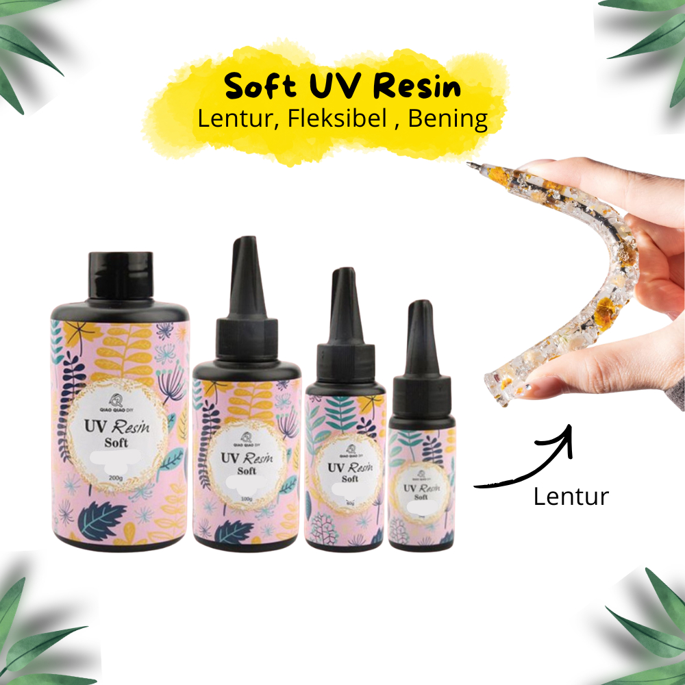 Soft UV Resin / UV Resin Flexible / Crystal Clear UV Curing Epoxy Resin Soft
