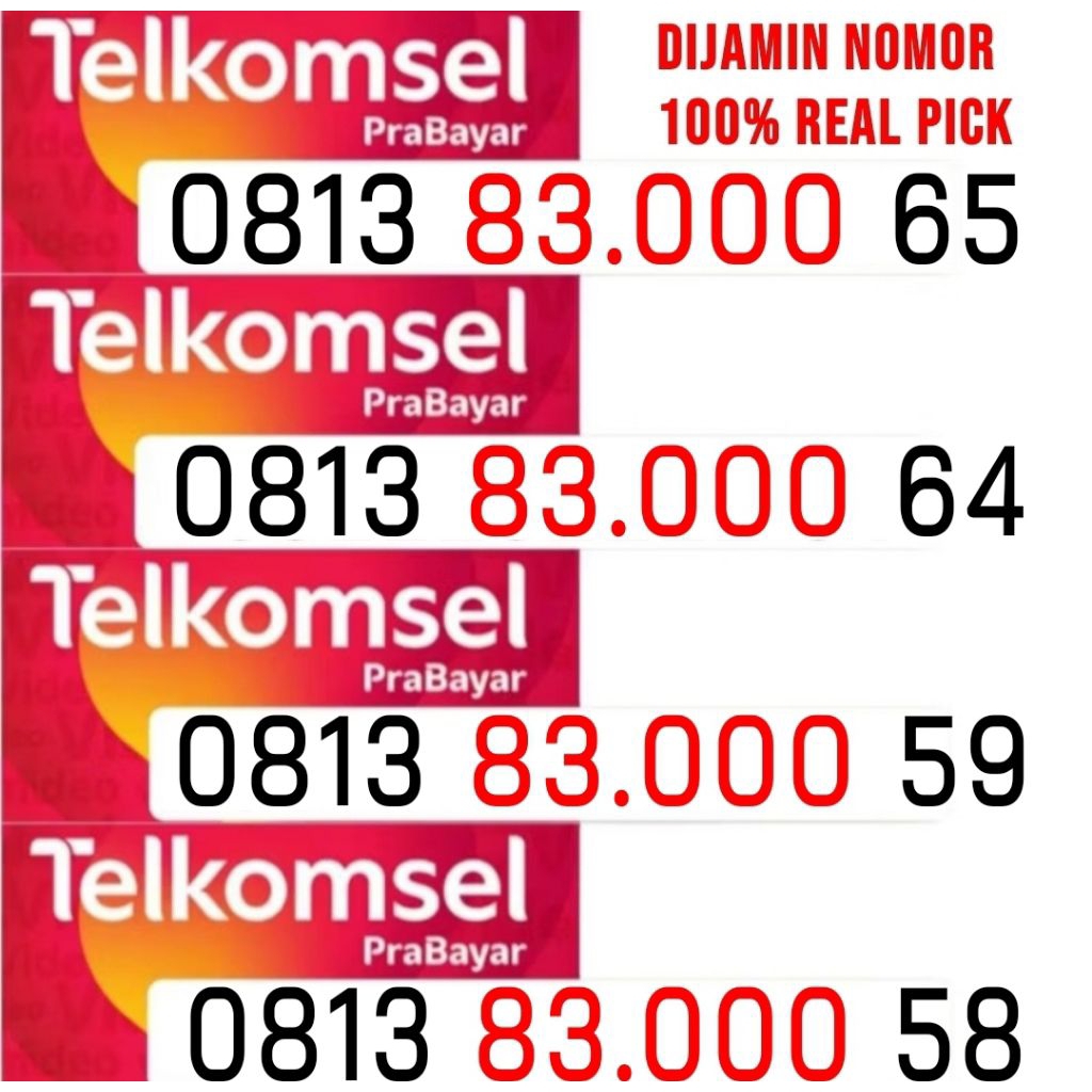 Nomor Cantik Telkomsel Simpati 11 Digit Nocan 4G/5G