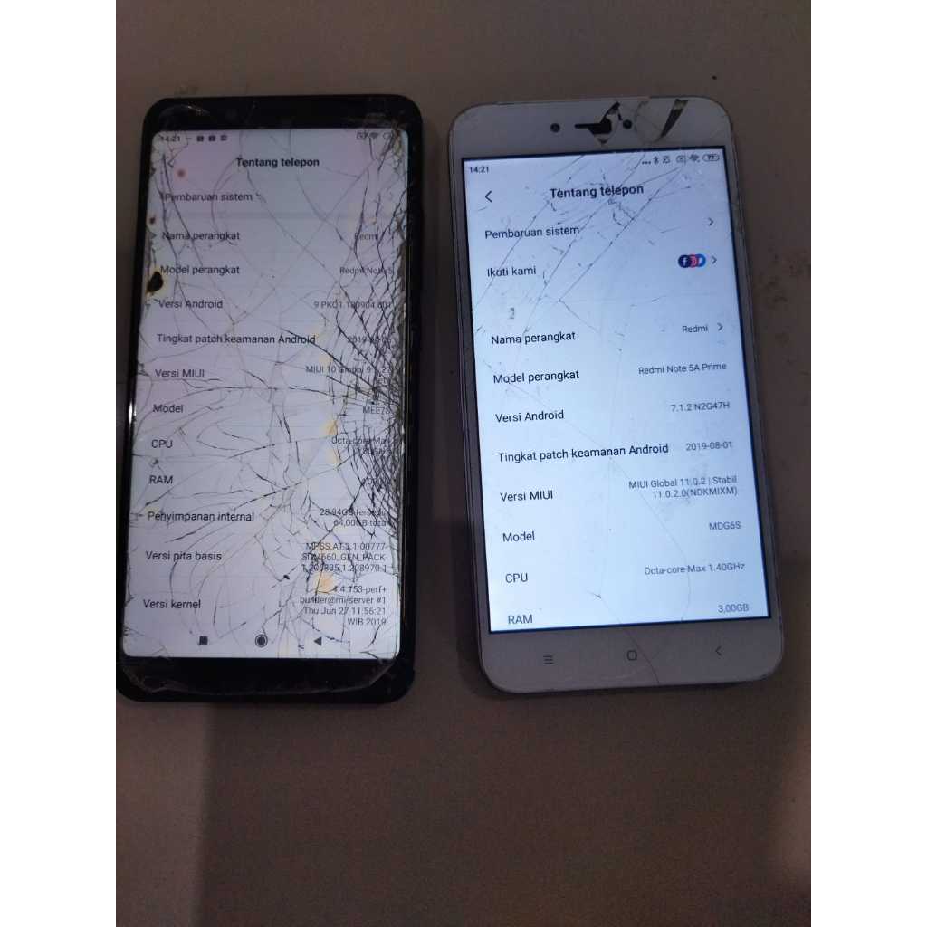 BORONGAN PROMO MURAH xiaomi redmi note 5 ram 4/64 dan redmi note 5A prime hp second murah normal bek