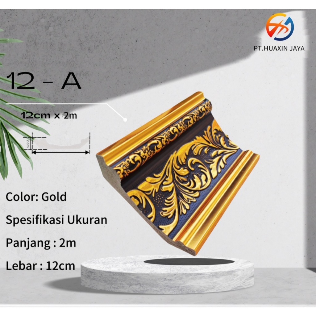 New Lis Pvc / Lis Plafon Motif Modern / Lebar12CM x Panjang 2M